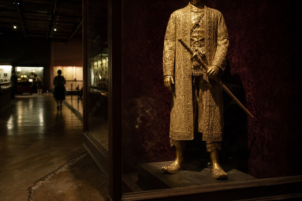 Wax figure of a Thai historical figure at Madame Tussauds Bangkok, no text, no logos, no people